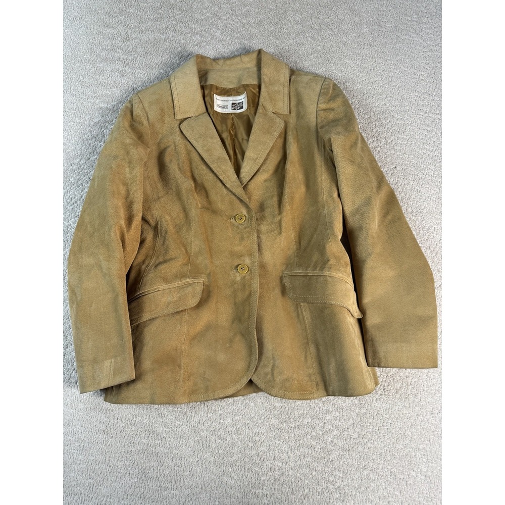 Vintage Sears The Fashion Place Blazer Womens 54 Suede Pigskin Leather Jacket 90